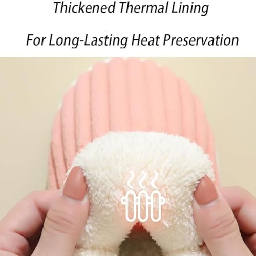 Cloud Slippers, Warm Fuzzy Slippers Thick Sole Anti-Skid Cozy Plush House Slides2
