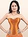 Zhitunemi Corset for Womens Halloween Costumes: Renaissance Costume Women Shapewear - Vintage Retro Lovers for Aged 25-35 Petite Orange Corsets Medium