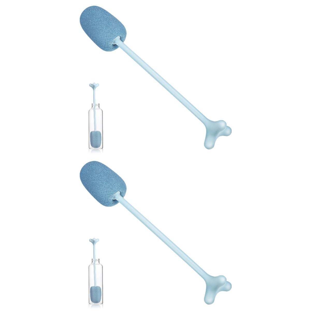 Healeved 2pcs Sponge Cleaning Brush Coffee Tea Cup Brush Bottles Bottle Brush Cup Cleaner Coffee Carafe Cleaning Sponge Sponges Feeding Bottle Cleaner Cleaning Brush Material is Pp