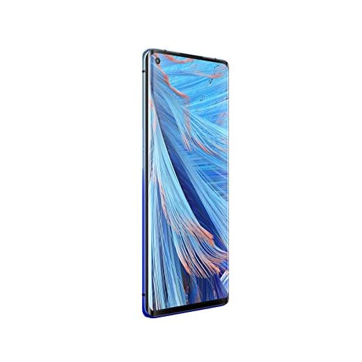 OPPO Find X2 Neo Smartphone débloqué 5G/4G - 256 Go - 12 Go de RAM -Batterie 4025 mAh avec Technologie de Charge Rapide VOOC 4.0 - USB-C - Android 10 - Téléphone Portable Bleu Stellaire