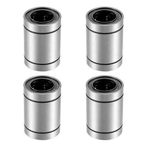 sourcing map 4 Stück Linearkugellager LM25UU 25 mm Bohrung 40 mm Außendurchm. 59 mm lang für CNC Maschine 3D Drucker Cover