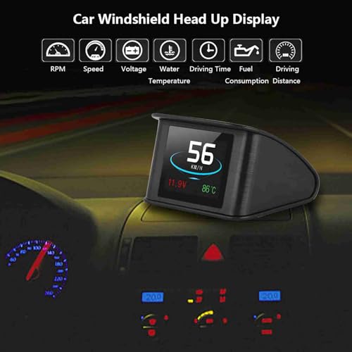 HUD OBD2 universal P10 con proyector de velocidad y consumo de combustible para coche 3