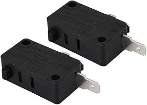 2PCS KW3AT-16 Microwave Oven Door Switch, Microwave Oven Door Switch Replacement Part, 16A 125VAC Normally Open Fit Model SZM-V16-FD-63 SZM-V16-FA-63 3B73362F PS3522738