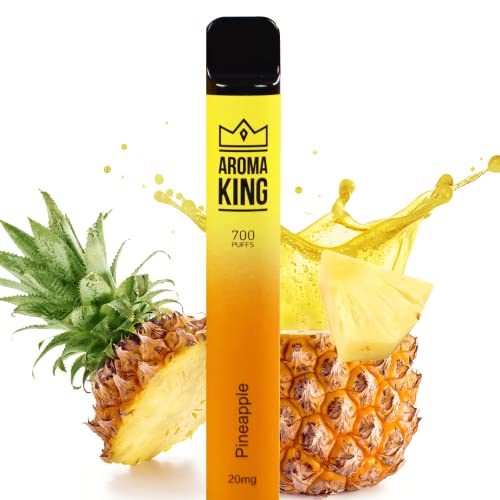 Einweg E-Shisha von AROMA KING E Zigarette Pineapple 700 Puff E-Shisha ohne Nikotin Elektronische Zigarette 550mAh…