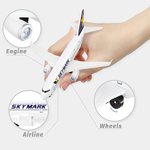 Modelo de avión American Skymark a escala réplica de coleccionista en metal para exposición 4