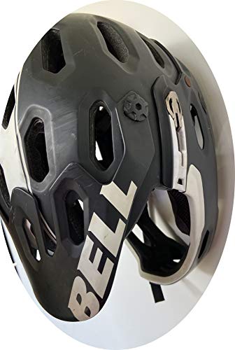 Kit com 3 unidades Suporte de Parede Para Pendurar Capacetes e Acessórios (preto)