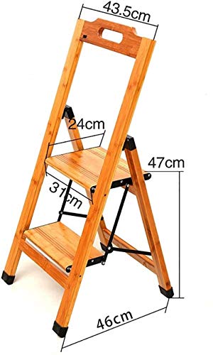 Chaise échelle multifonctionnelle double marche et tabouret pliant maison - 3