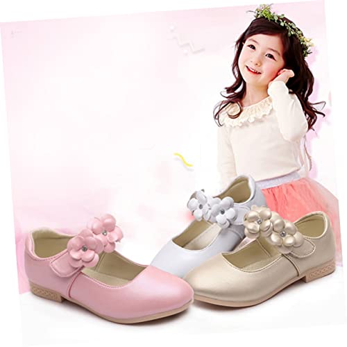 GALPADA Comfortable Sole Shoes for Boys and Girls Fashion Flower Pattern Girls Children Shoes White Size 29 Eu28.5 1.5 Uk113