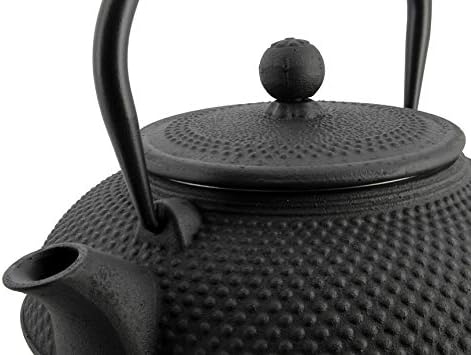 TheKitchenette - Cast Iron teapot, 1.5 litres, Diameter 18 x 17 x 11 cm, Schwarz, 11 x 18 cm - Image 3