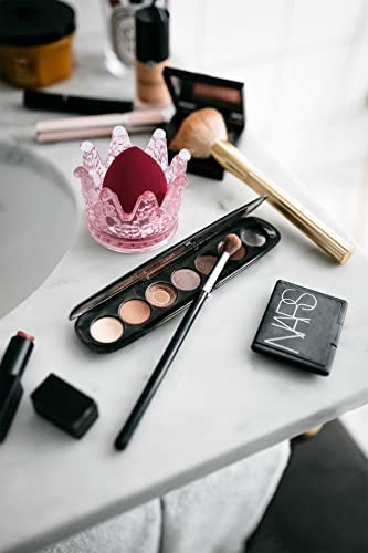 Vixdonos Votive Candle Holders Set Of 6 Crown Glass Tealight Candle Holder For Wedding, Party And Home Decor (Pink) #TOP6