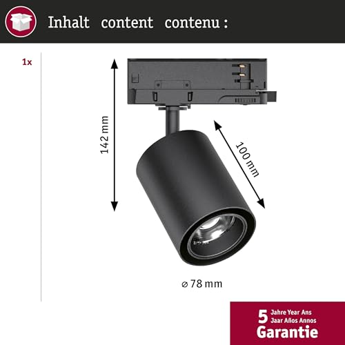Spot sur rail LED idéal pour illuminer un salon moderne noir