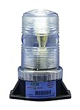 ESafety Lights B1L120 Clear White 110V 120V AC LED Non-Flashing Steady-ON Warning Light Small Beacon