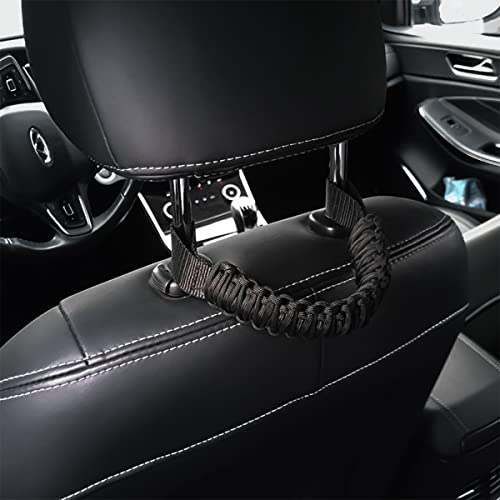 Moly Magnolia 2 Pack Roll Bar Grab Handles, Black Grip Handles For Jeep Wrangler Yj Tj Jk Jl Gladiator Jt 1985-2021 And More, Interior Accessories #TOP5