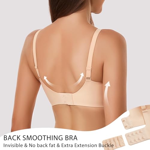 Gailife Deep V Bras for Women No Underwire Wireless Push Up Bra Seamless Plunge Bralette Comfort Supportive Bra Full Coverage4