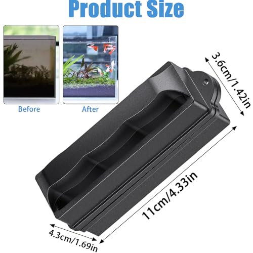 RXKFIGX Aquarium Scheibenreiniger Magnet,Algenmagnet Aquarium,Magnetisches Reinigungswerkzeug,Aquarium Scheibenreiniger,Algenmagnet,Scheibenputzer zur Reinigung von Fenstern Glastüren Aquarien