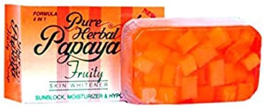 Queue Pure Skin Pure Herbal Papaya, 2 Pcs