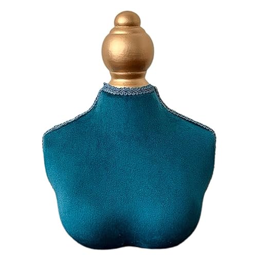 Présentoir à bijoux bleu ZYFSHA pour organiser vos colliers sur la coiffeuse