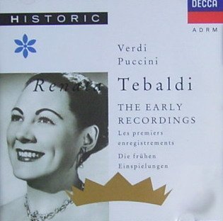 Early Recordings [Audio CD] Tebaldi and Erede