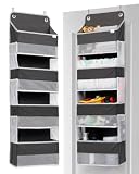 ULG Over Door Organizer with 4 Large Pockets 6 Mesh Side Pockets, 33 lbs Weight Capacity Hanging Sto