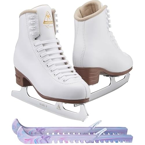 Jackson Ultima Excel for Women and Girls Figure Skate Bundle with Skate Guards