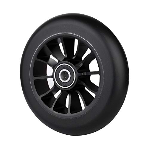 110 mm alloy series pro stunt scooter wheel with Abec 9 bearings fits MGP/razor/lucky/JD bug pro scooter., black