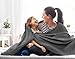 Utopia Bedding Smoke Gray 100% Cotton Blanket [Queen Size - 90x90 Inch] 350GSM Lightweight, Soft and Breathable Thermal Blanket for All Seasons