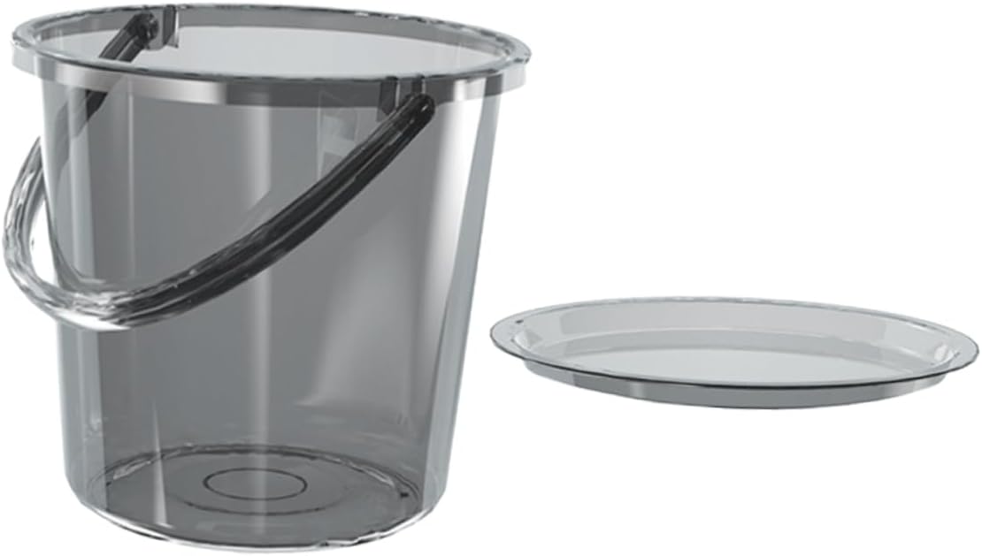 PRETYZOOM Bucket Set Washing Paint Art Bucket Water Container for Farm Bath Bucket Sterilising Bucket Tubs Large Capacity Bucket Utility Pail Wash Basin Water Pail Sink Light Grey Plastic