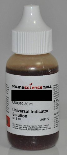 Universal Indicator Wide Range pH Indicator 30 ml Universal Indicator Wide Range pH Indicator 30 ml