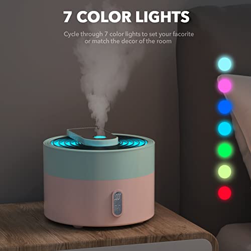 DAROMA Difusor aromático eléctrico 220 mL con luces LED miniatura 5