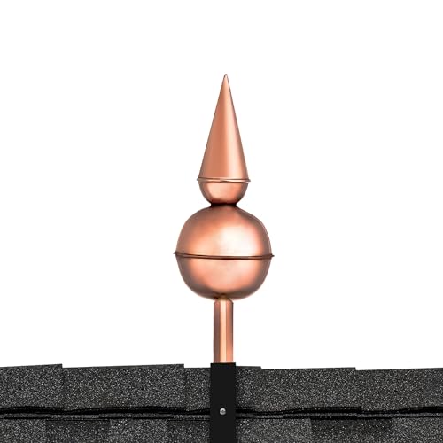 Good Directions 700 Avalon Pure Copper Rooftop Finial with Roof