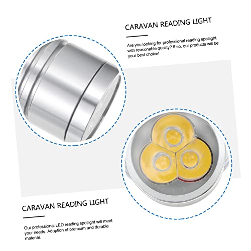 Lámpara de lectura LED sin deslumbramiento para camarotes y RV con foco giratorio 3W 2