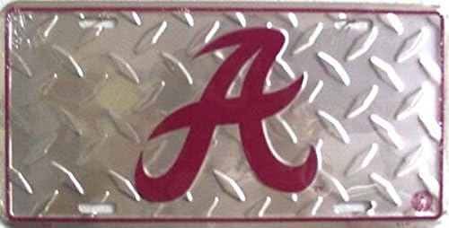 Alabama Crimson Tide Diamond License Plate