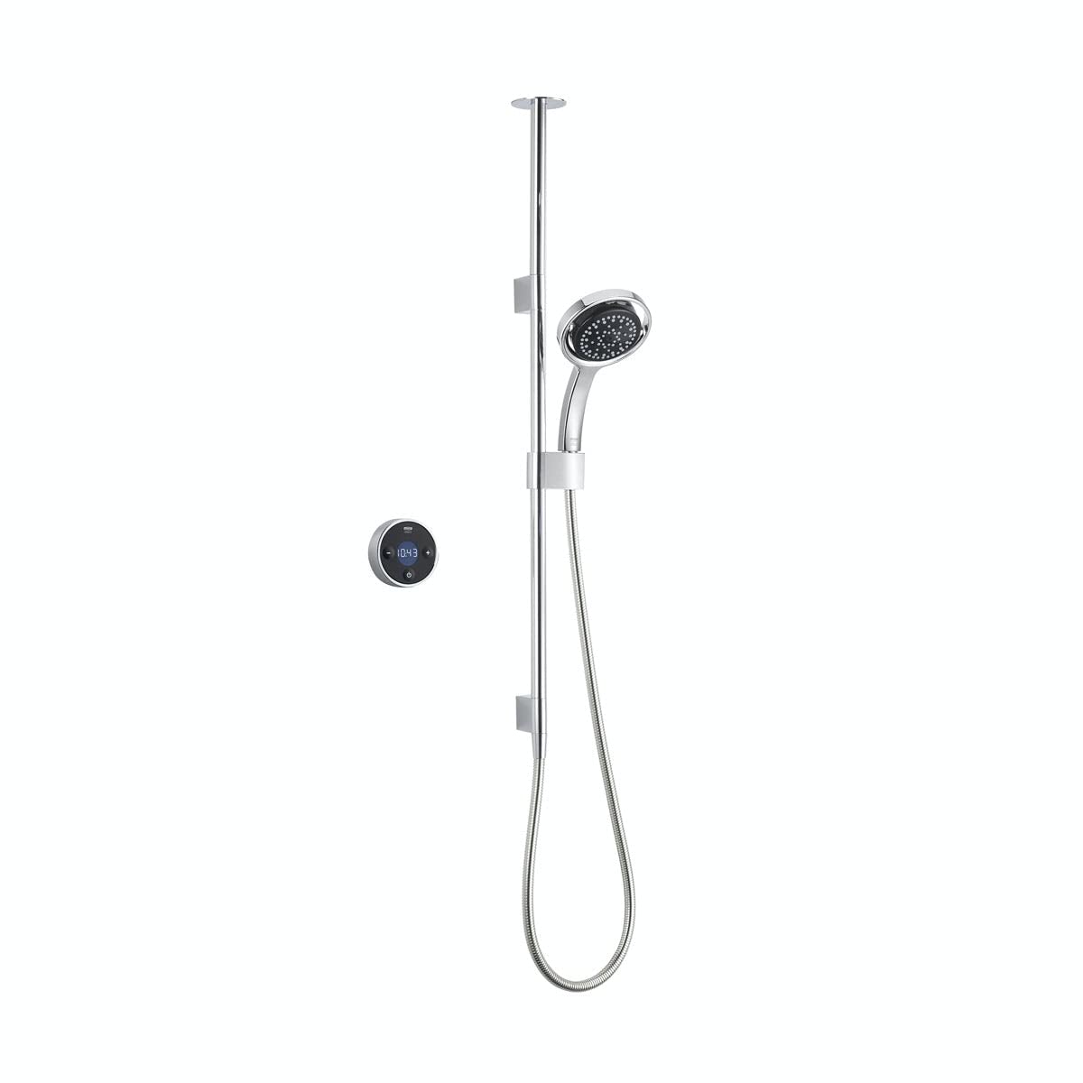 Mira Showers Platinum Digital Shower Ceiling Fed Pumped for Gravity 1.1666.002 - Black/Chrome