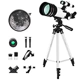 telescopio konus junior precio 【Nivel de entrada, operación simple】 El producto viene con un buscador de estrellas de posicionamiento preciso, que puede ayudarlo a localizar rápidamente las estrellas para una fácil observación. También puede colocar su teléfono en el soporte para teléfono adjunto para observar y tomar fotografías. El trípode tiene cinco niveles de altura ajustable, adecuado para adultos y niños de diferentes alturas.