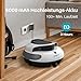 POOLPURE 2026 Poolroboter Akku: Kabelloser Poolsauger mit 100 Min. Laufzeit, Automatischer Poolreiniger für Flache Aufstellbecken bis 90m², IPX8, Dual-Motor & Abnehmbare Lenkrollen