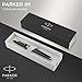 PARKER IM Rollerball Pen, Black Lacquer Gold Trim with Fine Point Black Ink Refill, Gift Box (1931659), Black and Gold