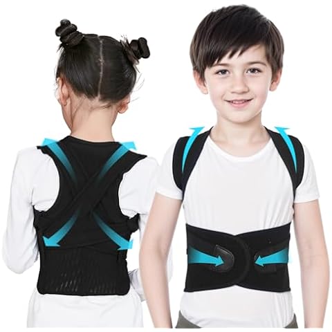 Cofoe Posture Corrector Back Support, Adjustable Back Brace Support Belt for Back Shoulder and Lumbar for Kids Children (Large) Cover