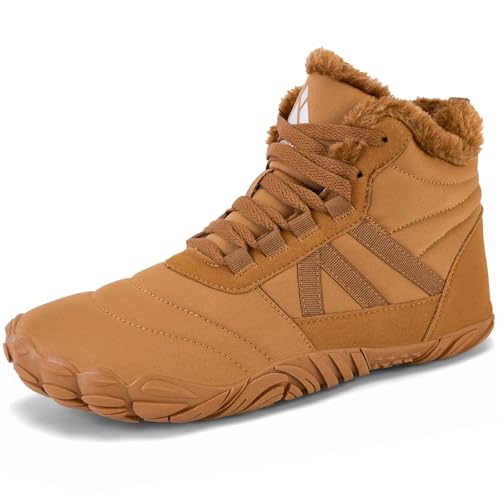 Mishansha Winterschuhe Herren Barfußschuhe Winter Damen...
