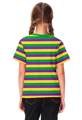 Image of Deerose Kids Striped Shirts Short Sleeve Boy Girls July 4th Patriotic Tee Top 3-14 Years