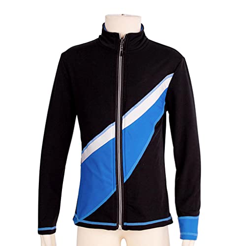 shamjina Jaqueta de Patinação Artística No Skate Gym Dance Jaqueta Roupa Top, M