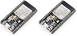 HiLetgo ESP-WROOM-32 ESP32 ESP-32S Development Board 2.4GHz Dual-Mode WiFi + Bluetooth Dual Cores Microcontroller Processor Integrated with Antenna RF AMP Filter AP STA for Arduino IDE (Pack of 2)