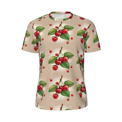 Vêtements d'été t-shirt cerises rouges pour vos sorties casual