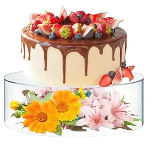 Clear Acrylic Cake Stand, 12 Inch R...