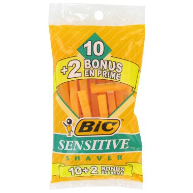 Bic Sensitive Single Blade Disposable Razor 10 ct per pack 5 packs ( 50 razors)