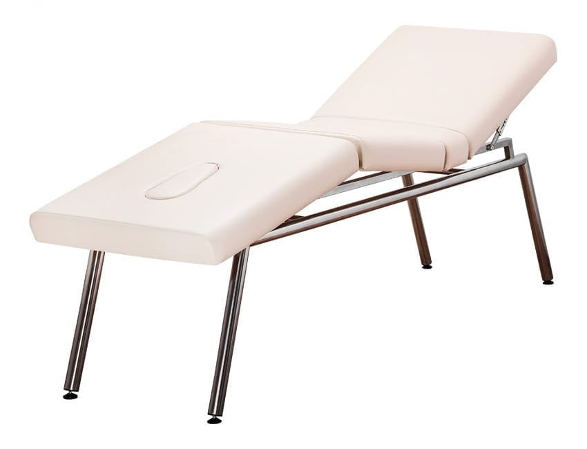 Massageliege Luna M1 HOT! - 3-teilig mit Edelstahlsockel - beheizte Arbeitsfläche - Maße 200/67/65 cm - ergonomische Höhenverstellung