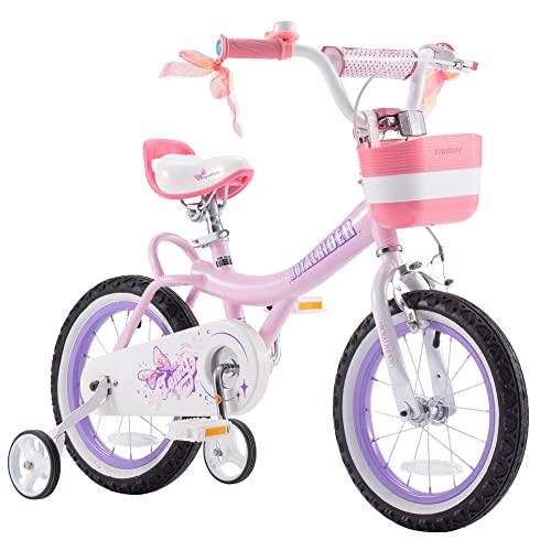 Image of Royalbaby Princess Girls Kids Bike 12 14 16 18 20 Inch Children Bicycle with Basket for Age 3-12 Years
