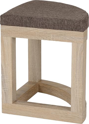 Seconique Cambourne Stowaway Dining Set in Sonoma Oak Effect Veneer/Brown Linen Fleck - Image 9