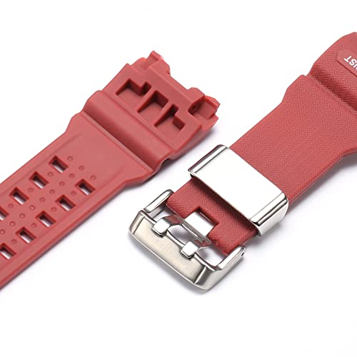 Image of Resin Replacement Watch Band Compatible with Casio GWG1000 GWG-1000GB Men's Sport Waterproof Watch Strap