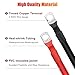 Linkstyle 6PCS 2 AWG Battery Cables 6 Inch, 2 Gauge 15CM Heavy Duty Pure Copper Battery Inverter Cables Wire with 3/8
