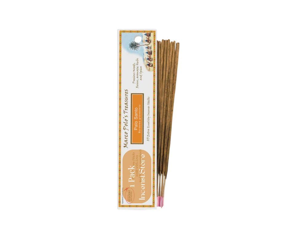 Generico Palo Santo – Incienso de Miel 10 Palos – Marco Polo’s Treasures Fiore d’Oriente – Natural, Certificado, Artesanal India
